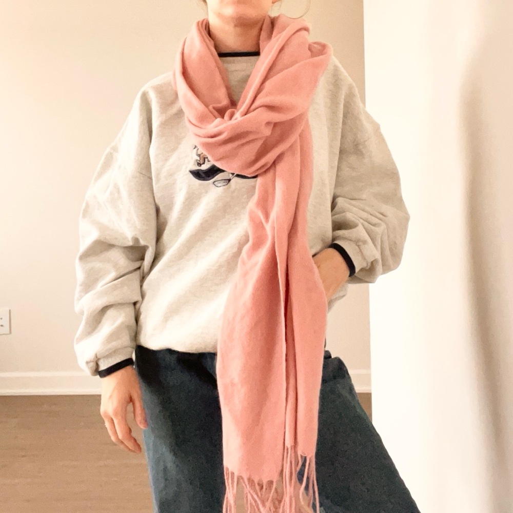 Pink Long Soft Scarf